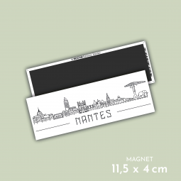 Skyline monochrome de Nantes