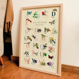 Affiche abécédaire du jardin