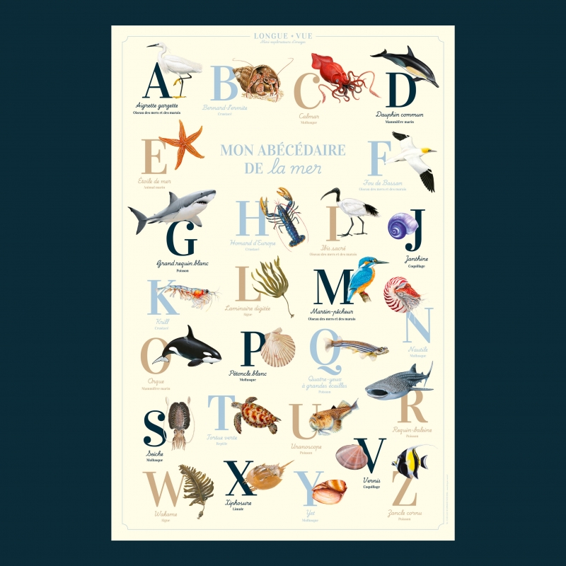Affiche abécédaire du jardin