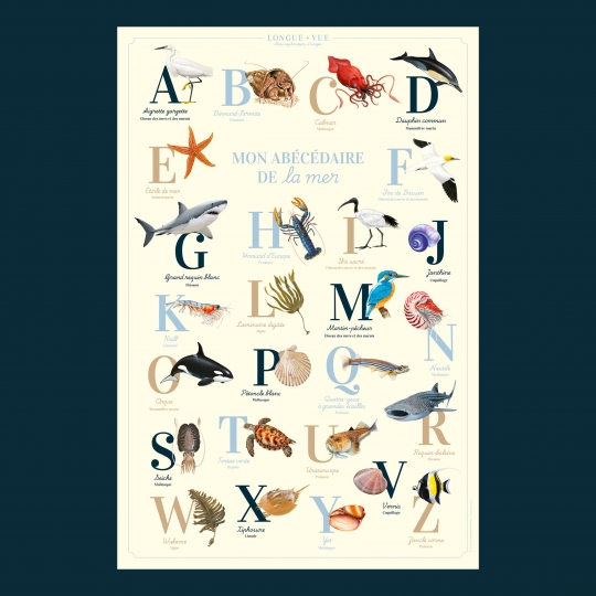 Affiche abécédaire du jardin